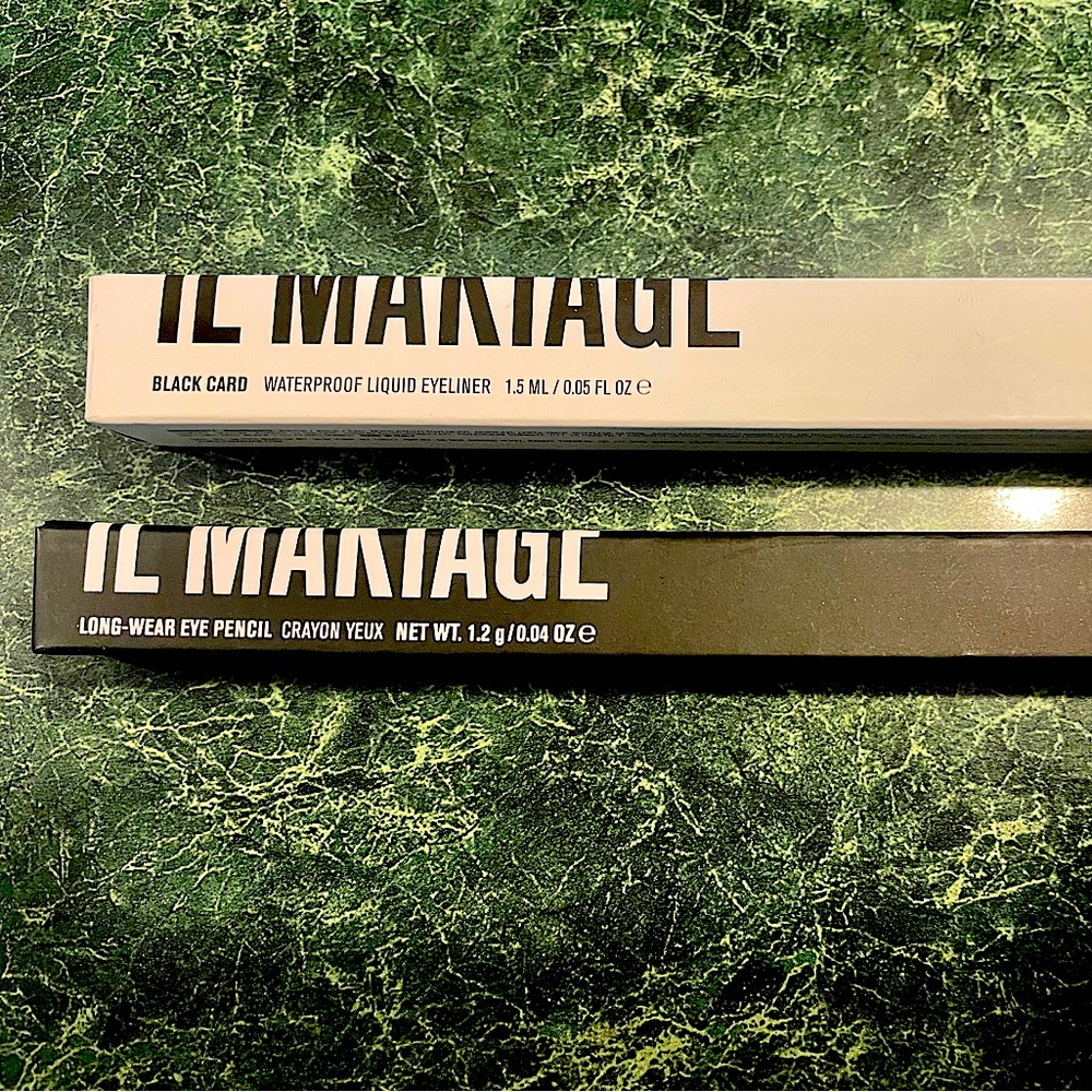 Ik Makiage Black Card Waterproof Eyeliner & Long Wear Eye Pencil in Oreo